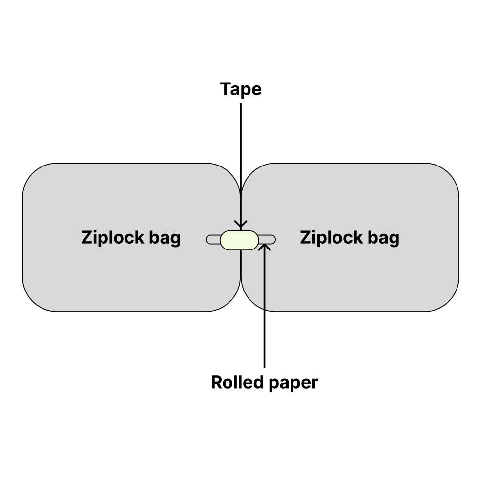 For this image I created a mock up drawing of what I wanted the prototype to look like. I wanted to see if making airbags with pipes in between then to connect them would work for the final prototype for the resistance band. 